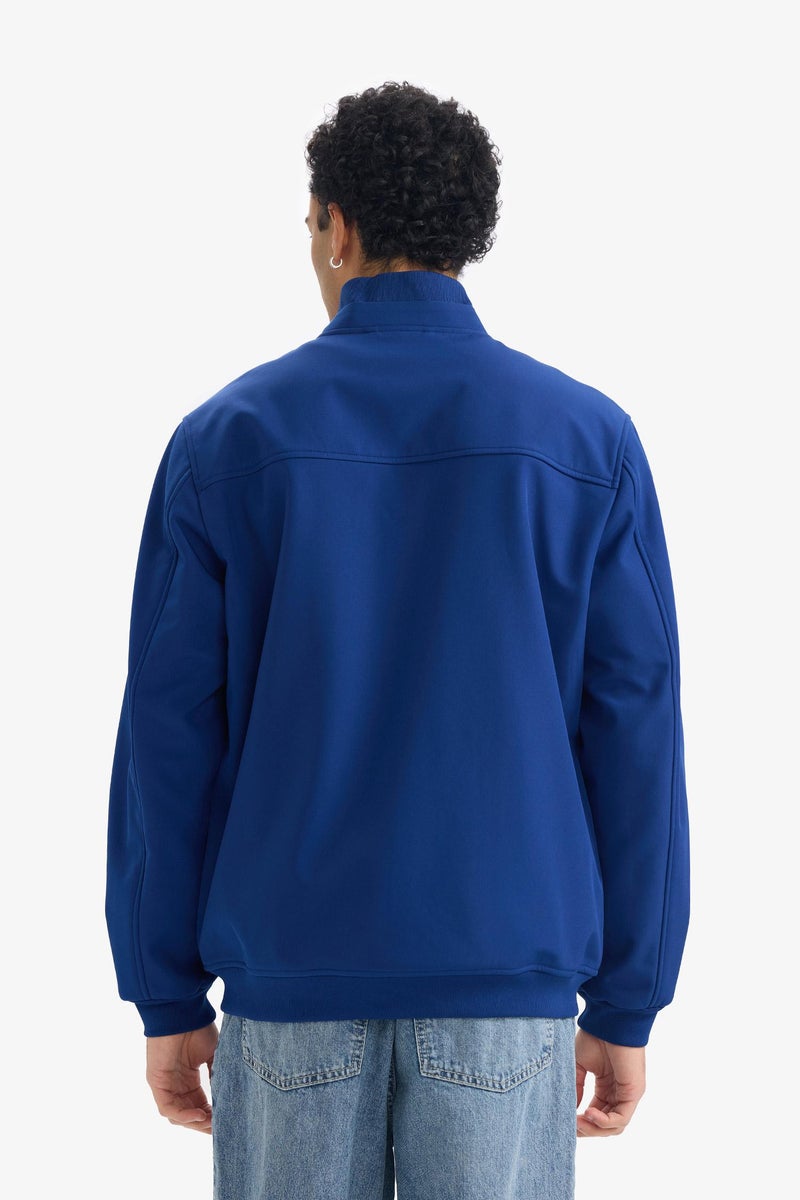 DeFacto Blue Man Regular Fit College Collar Jacket Casual - Image 5